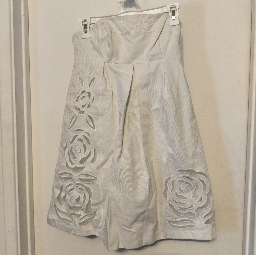 Lilly Pulitzer White strapless Dress sz 0